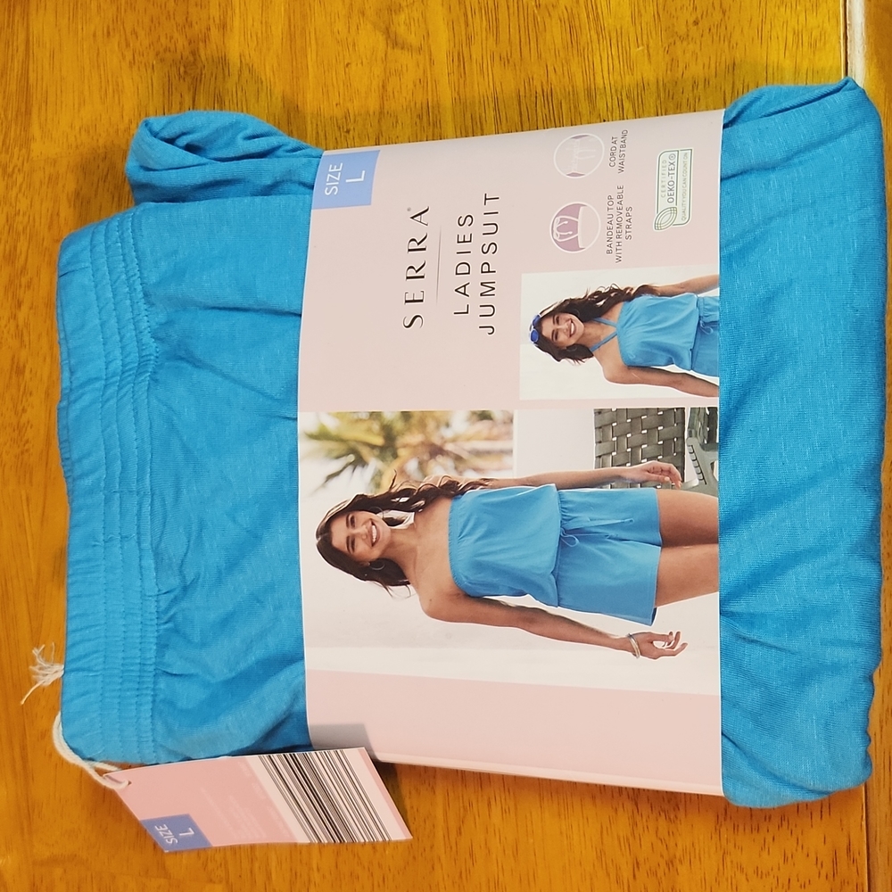 Serra large blue Ladies Jumpsuit